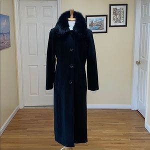 Dana Buchman angora/wool coat NWOT